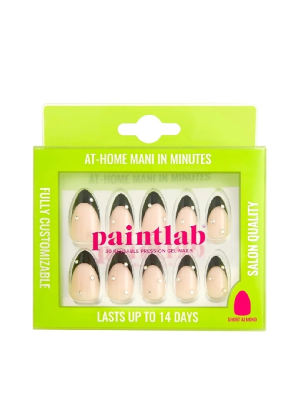 PaintLab Glam Noir Press-On Nails